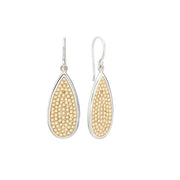 ANNA BECK Classic Smooth Rim Elongated Drop Earrings