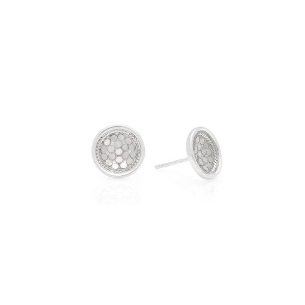 ANNA BECK Silver Classic Dish Stud Earrings