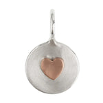 Load image into Gallery viewer, HEATHER B. MOORE Silver Round I Love You Round Charm

